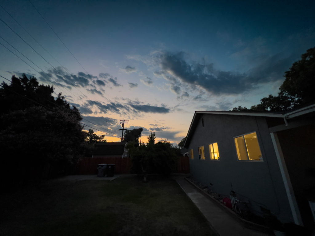 Sunrise from my back yard.