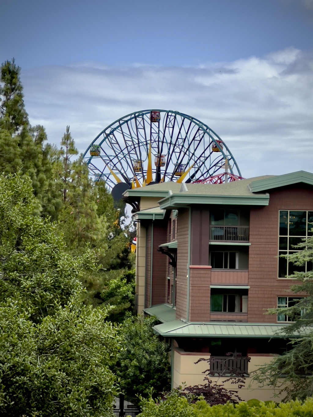 From our room we could see the ferris wheel.